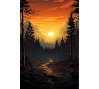 Sunset Jungle 2000 Piece Jigsaw Puzzles for Adults, Challenging and Brainteasing, Difficult Puzzles, Puzzle 2000 Pieces