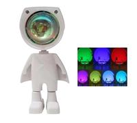 Sunset Lamp Projector, Astronaut LED Night Light, Dawn Color Cute Robot LED Night Light Sunset Projector, 7-Color Galaxy Lamp, Ambient Lighting for Bedroom, for Gift Bedroom Room Decor (7 colors)