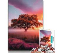 Sunset Landscape 1000 Piece Jigsaw Puzzles for Adults & Teens,Fun Games Every Piece Is Unique - Challenging Family Fun Game 38x26cm