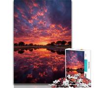 Sunset Landscape Adult Jigsaws 1000 Pieces Difficult,Learning Educational Toys Family Games Gifts for Friends And Family (50x75cm)