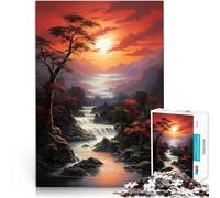 Sunset landscape Adults 1000 Pieces Puzzle Challenging To Complete But Fun And Humorous Unique Birthday and Gifts 38x26cm