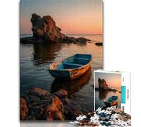 Sunset Landscape Jigsaw Puzzles 1000 Pieces for Adults Teens,Toys Educational Games Stress Relieving Wishlist with Santa Claus 38x26cm