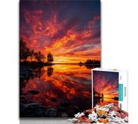 Sunset Landscape Jigsaw Puzzles for Teenagers 1000 Jigsaws,Challenging To Complete But Fun And Humorous Birthday Present,Gifts,Wall Art (38x26cm)
