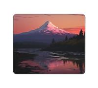Sunset Landscape Mountains Lake Mouse Pads Custom Design, Waterproof Gaming Mousepad Washable Computer Mousepads with Non-Slip Rubber Base Square Mouse Mat for Laptop Office Home 10 x 12 inch
