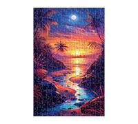 Sunset Landscape Puzzle 1000 Pieces, Fun Challenging Puzzle Games, Difficult Jigsaw Puzzles for Adults 1000 Pieces