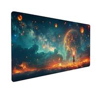 Sunset Large Mouse Mat 800x300x3mm, Elves Extended Mouse Pad with Stitched Edges, Gaming Mousepad with Soft Smooth Surface, Desk Mat for Desk Accessories and Office Accessories, Gifts for Men 4-9094