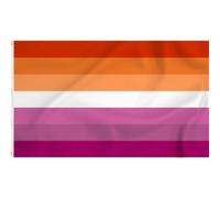Sunset Lesbian Pride Flag LGBTQ Accessories LGBTQ+ Flags 5ft x 3ft with Eyelets