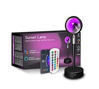 Sunset light, 16 color remote control sunset projection light, romantic sunset projection light, rainbow projection light, adjustable brightness, suitable for room decoration/photography/Vlog/party