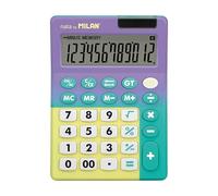 Sunset Lilac 12 Digit Blister Calculator - Turquoise MILAN®