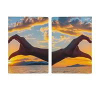 Sunset Love Passport Holder PU Leather Passport Protective Cover Travel Wallet Accessories