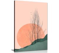 Sunset Memories Canvas Print, Framed Wall Art Pictures for Home Decor 46x31cm (18x12in)