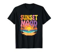 Sunset Mood Tropical Beach Ocean Summer Vibes T-Shirt