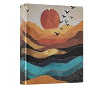 Sunset Mountain 3 Ring Binders 1.5 Inch Clear View Three Ring Binders Versatile Binder Fits 200 Sheets 1 Pack