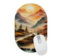 Sunset Mountain Deer Desktop Mouse Pad, Lightweight Non-Slip Computer Mouse Pad 11" x 7.1" for Home School and Office