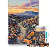 Sunset Mountain Path Jigsaw Puzzles for Adults1000 Piece Sharp Logic Toy Together Fun Tight Cut Memorable Gift 38x52cm