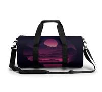 Sunset Mountain Sport Duffel Bag Gym Bag Weekend Overnight Bag for Travel Camping Hiking Beach 45x23x23cm