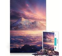 Sunset Mountains Clouds Jigsaw Puzzles for Adults1000 Piece Sharp Logic Toy Together Fun Tight Cut Memorable Gift 50x75cm