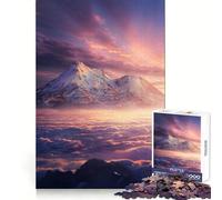 Sunset Mountains Clouds Jigsaw Puzzles for Adults1000 Piece Sharp Logic Toy Together Fun Tight Cut Memorable Gift 50x75cm