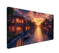 Sunset Mouse Mat, Sea View Gaming Mouse Pad 32x16in, Desk Mat Large, Office Desk Accessories, Mousepad Large with Stitched Edges, Improved Precision and Speed, for PC Gaming, Laptop, Office, 9-5076