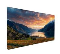 Sunset Mouse Mat, View Gaming Mouse Pad 64x32in, Desk Mat Large, Office Desk Accessories, Mousepad Large with Stitched Edges, Improved Precision and Speed, for PC Gaming, Laptop, Office, Gifts, R-3862