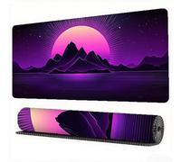 Sunset Mouse Pad 1500 x 800 x 3 mm XXL Desk Mat Mountain Mouse Mat, Extended Japanese Mousepad, Large Desk Pad with Non-Slip Base and Stitched Edge Office Accessories for Gaming Work Laptop, Model769