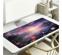 Sunset Mouse Pad 700 x 400 x 3 mm Extended Large Mouse Mat, Keyboard Mousemat, Desk Mat Workspace Decor with Anti-Slip Base & Anti-Fray Edges, Waterproof Desk Accessories for Work (Landscape) L-x4807