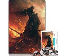 Sunset Ninja Jigsaw Puzzles for Adults Teenagers Jigsaws Puzzle,Toys Educational Games Stress Relieving Wishlist with Santa Claus (50x75cm)