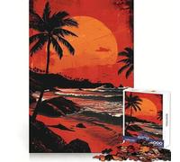 Sunset on Bali Beach 1000 Pieces Puzzles for Teenagers Boost Recall Relaxing Fun Accurate Edge Thoughtful Gift (50x75cm)