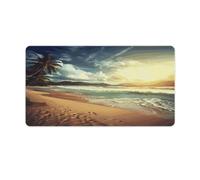 Sunset on The Beach Mouse Pad Large Extended Computer Rectangular Mouse Mat Non-Slip Waterproof Rubber Desk Pad with Multiple Size Options for Office Home Mouse Writing Desk Pad