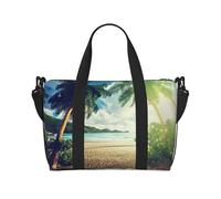 Sunset On The Beach Print Italy Flag Print Versatile Handbag for Travel,Hand-Held Crossbody Travel Bag for Your Every Need