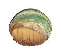 Sunset on The Beach Shower Cap Reusable Elastic Bath Caps Waterproof Bath Hair Hat for Women Men Spa Salon Large Shower Bonnet Double Layer Bathing Hair Cap for Long Hair, Braids
