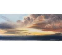 Sunset On The Sea 31 X 13.6 X 0.1 Cm (12.2 X 5.4 X 0 Inches)