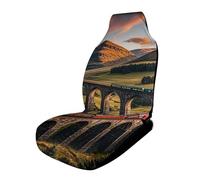 Sunset Over Elevated Bridge Car Seat Covers Universal, 1PCS Carseat Protector - Stretchable Fabric, Anti-Slip Elastic Car Seat Protector for Cars, SUV, Trucks