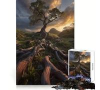 Sunset Over Mountain Ridge Jigsaw Puzzles 1000 Piece for Adults Mental Logic Toy Peaceful Fun Firm Cut Cherished Gift (38x52cm)