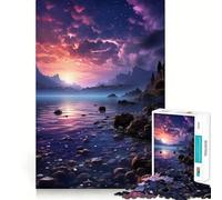 Sunset Over Mountains Jigsaw Puzzles 1000 Pieces for Teenagers Strong Logic Toy Home Activity Clear Edge Cherished Gift (38x52cm)