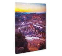 Sunset Over The Atacama Desert Canvas Print | Gallery Wrapped 30mm Frame Wall Art | 30x20 inches | Ready to Hang | Abstract Landscape Picture | Living Room Bedroom Lounge Office