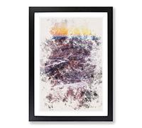 Sunset Over The Atacama Desert Watercolour Framed Print | A2 Black Framed Wall Art | Ready to Hang | Modern Landscape Picture | Living Room Bedroom Lounge Office