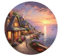 Sunset over The Harbour 1000 Piece Jigsaw Puzzles What Happens Next Beautiful Decoration for Adults And Kids 1000pcs (67.5x67.5cm)