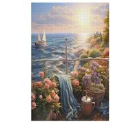 Sunset over The Harbour Wooden Jigsaw Puzzles 1000 Piece Puzzle For Adults. Challenging To Complete But Fun And Humorous Jigsaws 78×53cm