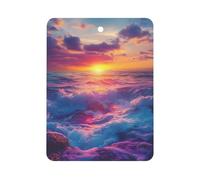 Sunset over The Ocean Car Air Freshener Ocean Scent Long Lasting Tablets for Auto Hanging Fragrance