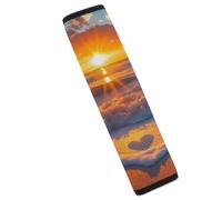 Sunset over The Ocean Love Funny Car Seat Belt Pads Soft Shoulder Seatbelt Pads Protector Car Interior Accessories
