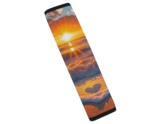 Sunset over The Ocean Love Funny Car Seat Belt Pads Soft Shoulder Seatbelt Pads Protector Car Interior Accessories