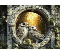 Sunset Owl Puzzle - 3000 Piece Jigsaw Puzzles for Adults - The Back Features Printed Letter Guides - The Pieces fit Together Snugly - Wooden Puzzles for Adults - Gifts Family 48.0 X 31.9 Inch s7h-248