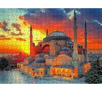 Sunset Palace Puzzle - 3000 Piece Jigsaw Puzzles for Adults - The Back Features Printed Letter Guides - The Pieces fit Together Snugly - Wooden Puzzles for Adults - Gifts Man 48.0 X 31.9 Inch s7h-346