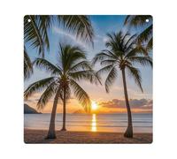Sunset Palm Tree Hanging Ornament Wall Decor Pendant