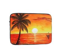sunset palm tree Print Laptop Sleeve 15 inch, Ultra-Thin Computer Bag Notebook Computer Tablet Laptop Bag for Office Daily Commute