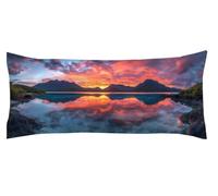 Sunset Pillow Cases Cloud Cushion Covers 40 x 120 cm Hotel Quality Extra Long Body Pillow, Double-Sided Printing Long Body Side sleeper pillow, Decorative Bolster, for Home Bedroom Decor Kl-521