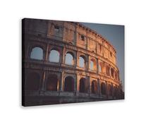 Sunset Poster at The Roman Colosseum Canvas Poster Bedroom Decor Landscape Office Room Decor Gift 24x36inch(60x90cm)