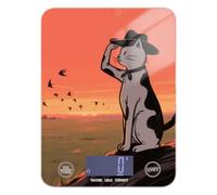 Sunset Prairie Cat Cowboy Meal Prep Scale for Food 11lb/0.18oz, 5kg/5g Easy Clean Digital Scale Small Grams with 4 Unit for Baking Keto Keto báscula para pesar Personas