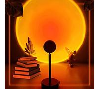 Sunset Projection Lamp - 10 Color Changing LED Lights - 360 Degree Rotation for Christmas Decorations, Photography, Parties, Bedroom & Home Decor